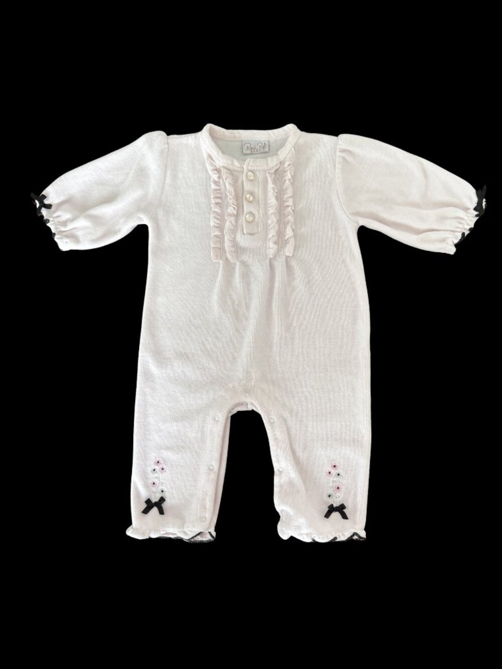 Rene Rofe Baby Girl Pink Microfleece Coveralls